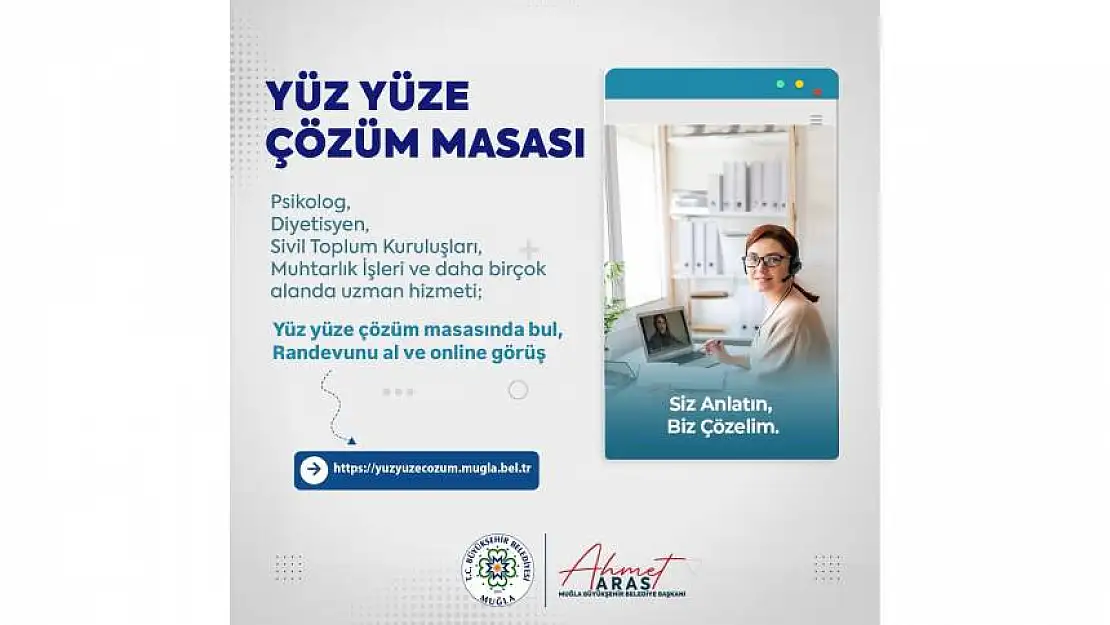 Muğla Büyükşehir Belediyesinden Yüz Yüze Çözüm Masası Projesi