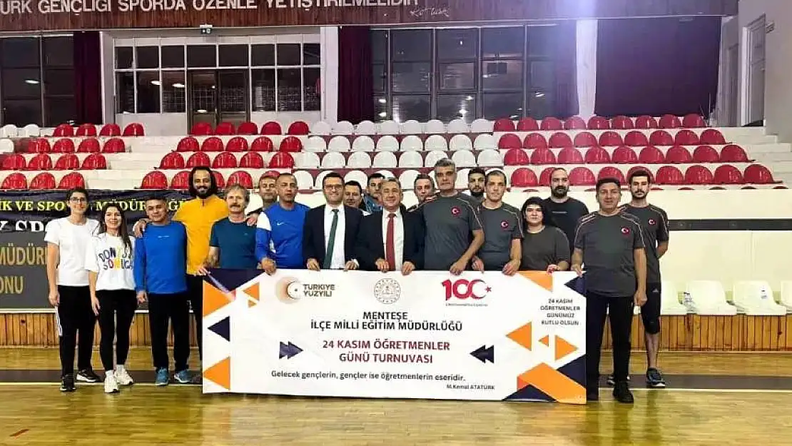 Muğla'da geleneksel 24 Kasım Öğretmenler Günü voleybol turnuvası başladı