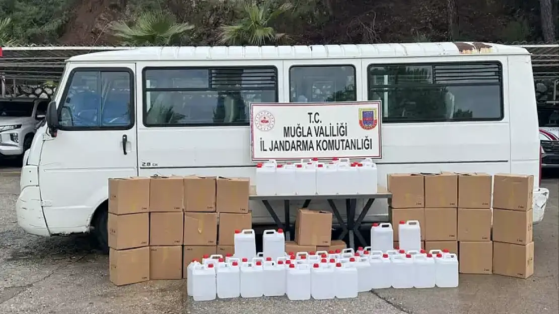 Muğla'da önemli operasyon: 300 litre kaçak etil alkol ele geçirildi