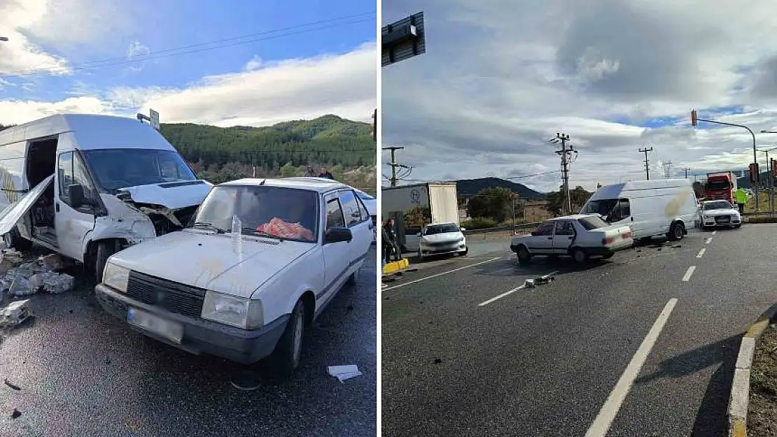 Ula'da zincirleme trafik kazası: 5 kişi yaralandı