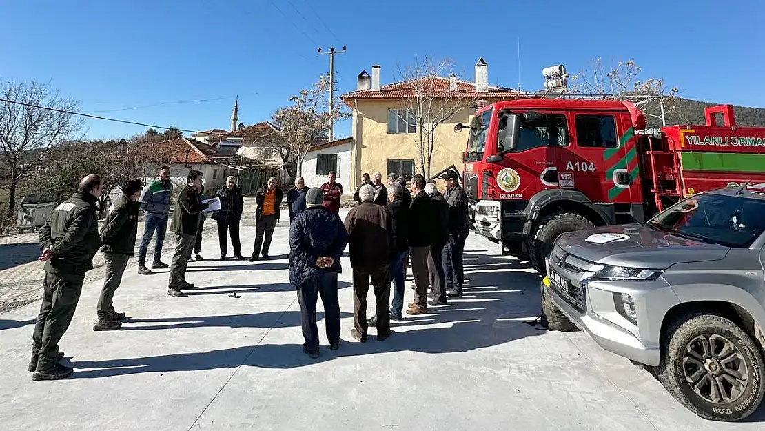 Orman köylüleri yangınlara karşı bilgilendiriliyor