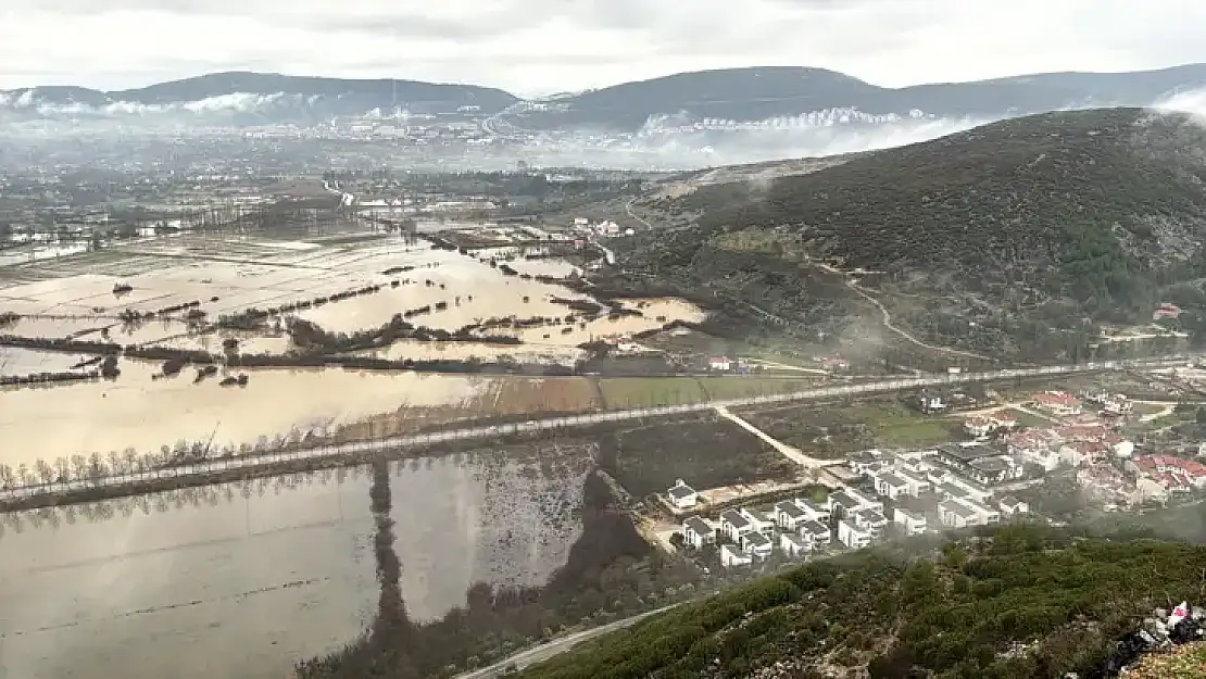 Muğla'da tarım arazileri su altında kaldı