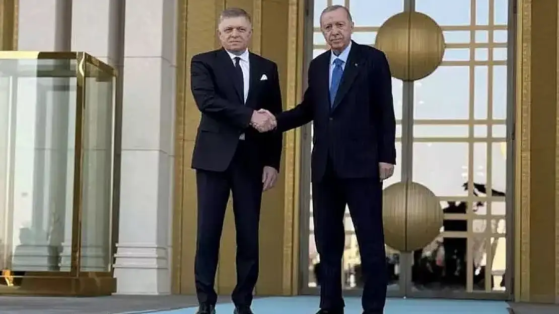 Cumhurbaşkanı Erdoğan, Slovakya Başbakanı Fico'yu resmi törenle karşıladı