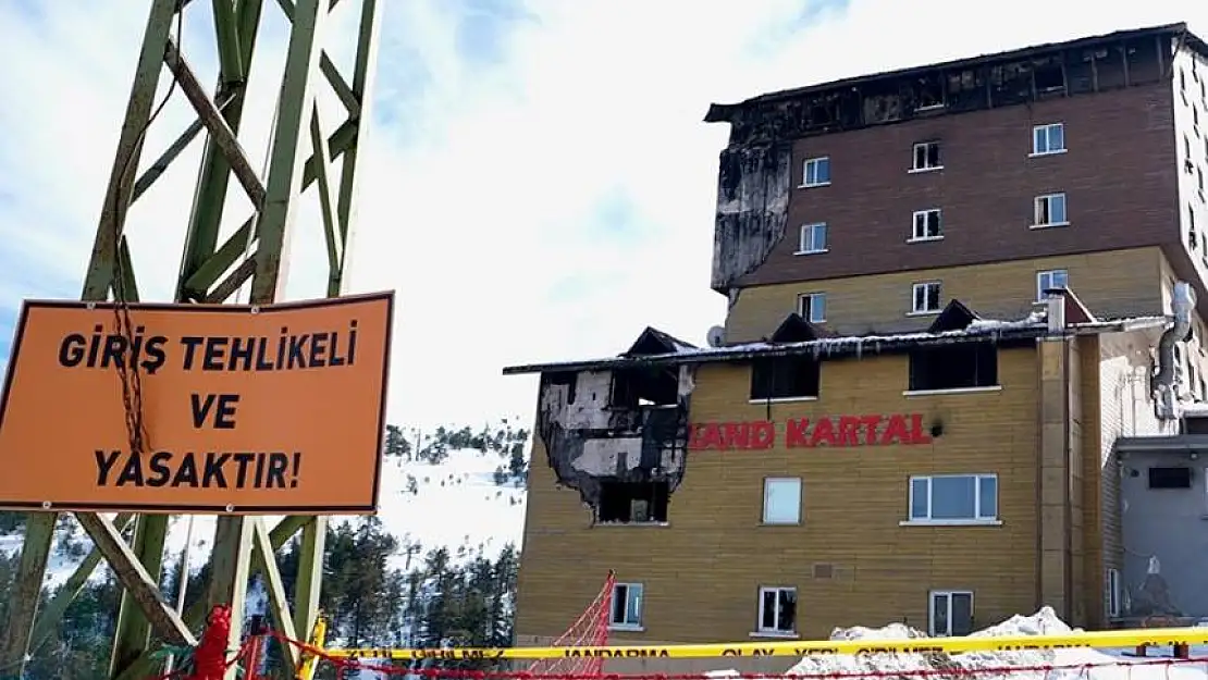 Bakanlık ve AFAD heyetinden 78 kişiye mezar olan Grand Kartal Otel'de 2,5 saatlik inceleme