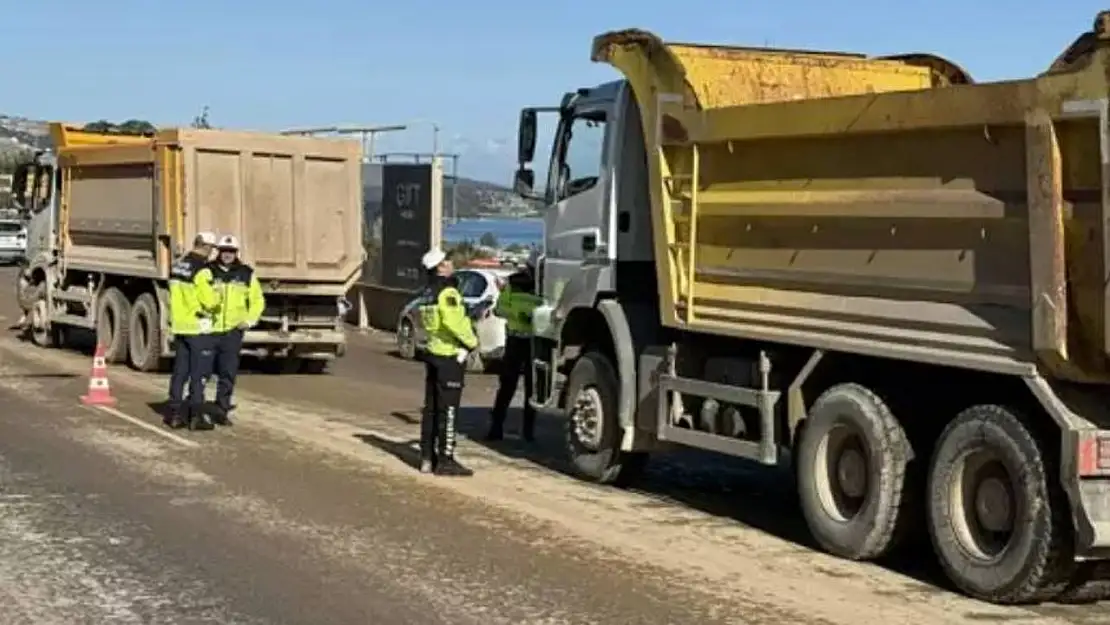 Bodrum'da yasakların bitmesiyle hafriyat kamyonu ve beton mikserlerine ceza yağmuru