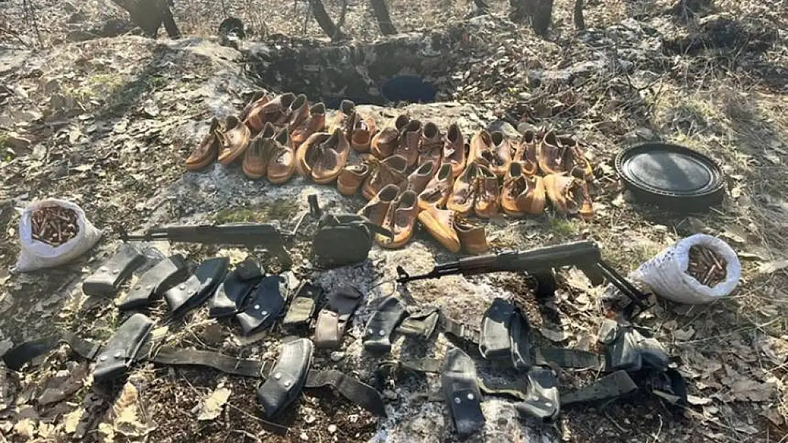 PKK'ya ait gömülü silah ve mühimmat ele geçirildi