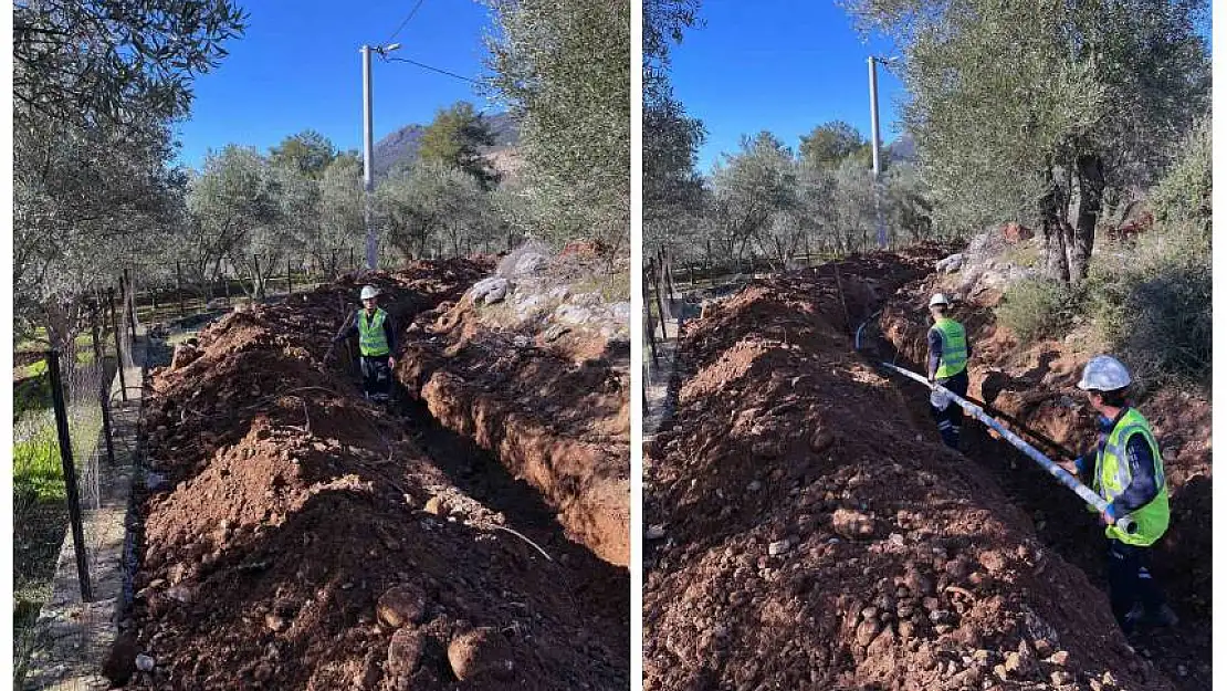 Fethiye İncirköy'de 1200 metrelik içme suyu hattı yenilendi