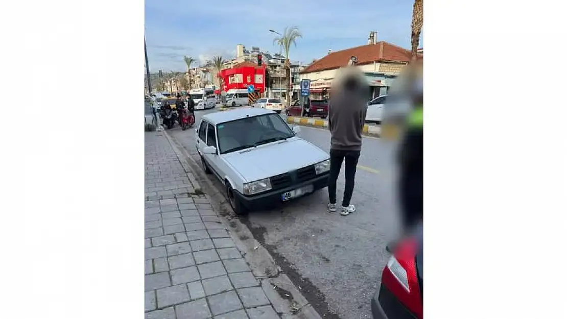 Fethiye'de drift yapan sürücüye 47 bin ceza kesildi, ehliyetine el konuldu