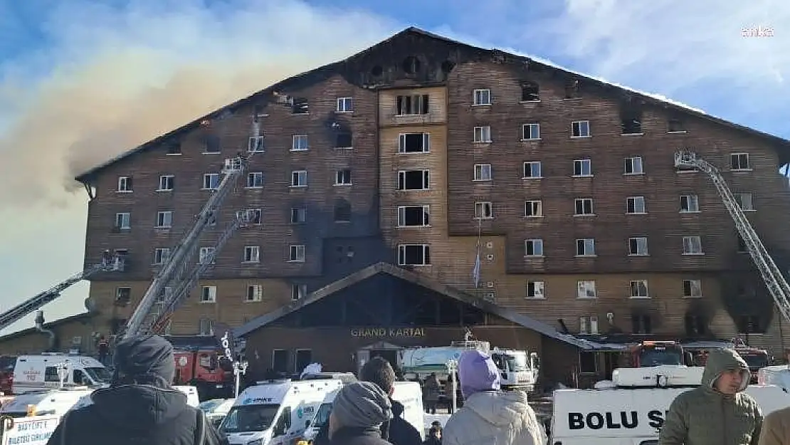 Bolu'daki otel yangını ile  ile ilgili gözaltı sayısı 14'e yükseldi