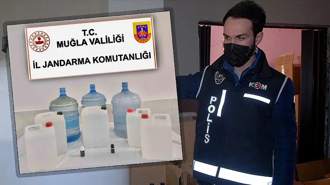 Ortaca'da operasyon: 65 litre sahte rakı ele geçirildi