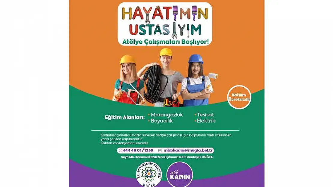 Muğla'da kadınlar 'Hayatlarının Ustası' oluyor