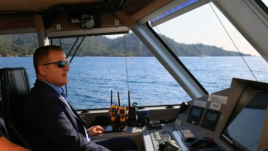 Vali Akbıyık, Fethiye ve Göcek koylarını denetledi