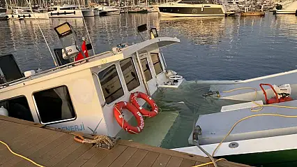 Bodrum'da deniz kazası! Tekne battı