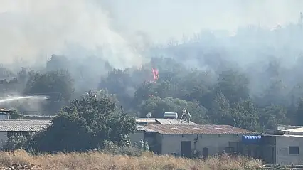 Bodrum'da makilik alan alev aldı!