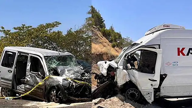 Burdur - Fethiye yolunda iki araç çarpıştı: 1 ölü, 6 yaralı