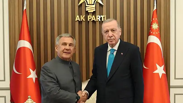 Cumhurbaşkanı Erdoğan, Tataristan Cumhurbaşkanı Minnihanov ile görüştü