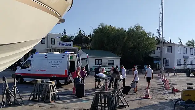 Deniz ambulansı Alman turist için İstanköy'e hareket etti!