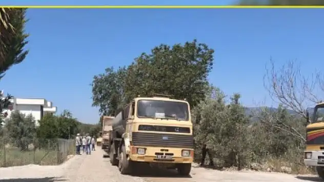 Fethiye'de yol çalışmaları tüm hızıyla sürüyor