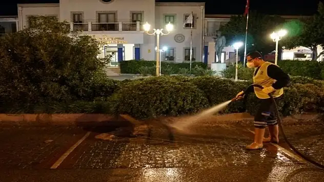 Bodrum Sokakları Köşe Bucak Dezenfekte Ediliyor