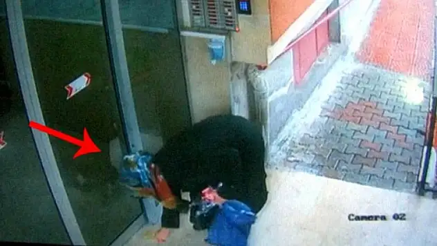 Elindeki Sıvıyı Asansör ve Kapılara Süren Esrarengiz Kadın Yakalandı