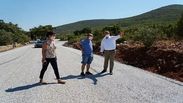 Bodrum'da Torba-Kızılağaç Yolu Tamamlandı