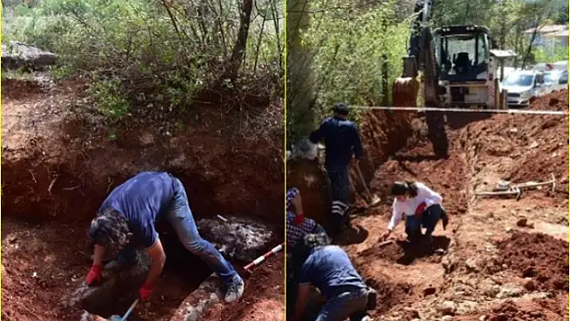 Menteşe'de Yol Çalışmasında 2 Bin 300 Yıllık Mezar Bulundu
