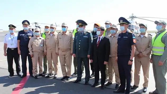 Muğla'daki Orman Yangınlarıyla Mücadele Eden Kazakistan Ekibi Ülkesine Ulaştı