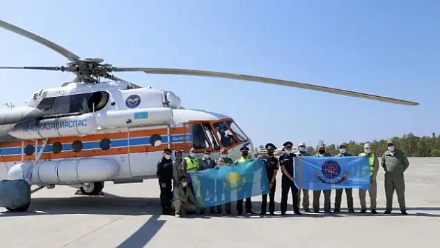 Muğla'daki Yangın Söndürme Çalışmalarına Destek Veren Kazakistanlı Ekip Ülkelerine Uğurlandı