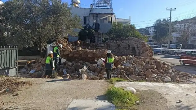 Bodrum'da Çöken Asırlık Su Sarnıcının Onarım Çalışması Başlatıldı