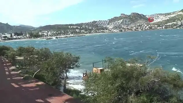 Bodrum'daki Fırtına Hayatı Felç Etti