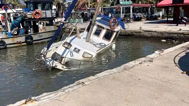 Bodrum'da Tekneleri Fırtına Vurdu
