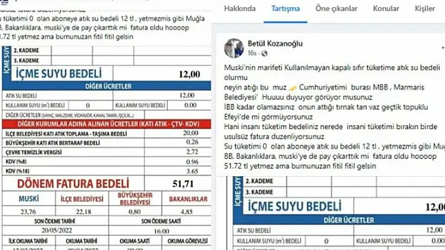 Muğla Büyükşehir Belediyesi'nden Fatura Açıklaması