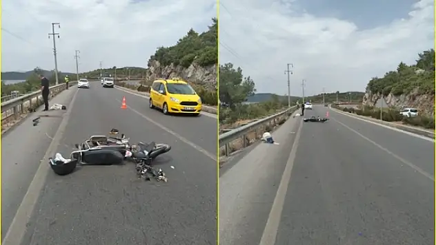 Bodrumda Meydana Gelen Trafik Kazasında Motosiklet Sürücüsü Yaralandı