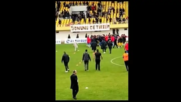 Bodrumspor ile Bayburtspor Maçında Gergin Anlar