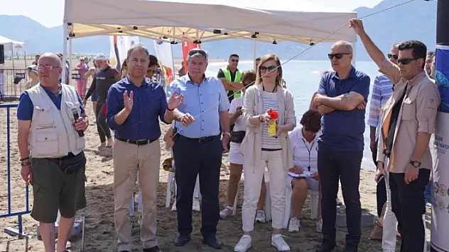 Ortaca'da 5. Uluslararası Dalyan Açık Su Yüzme Yarışması Yapıldı
