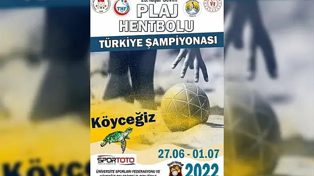 Köyceğiz'de Plaj Hentbolu Şampiyonası Başlıyor
