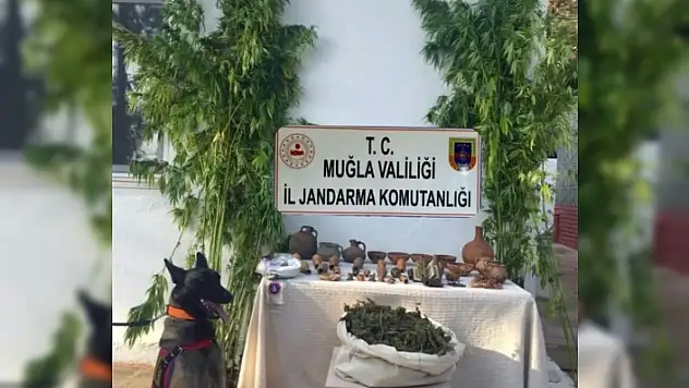 Marmaris'te Uyuşturucu ve Tarihi Eser Operasyonu