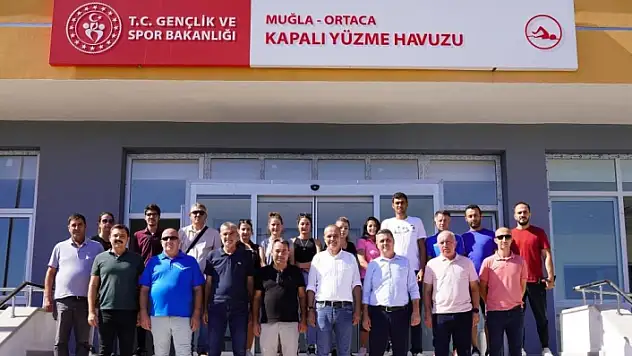 Ortaca'daki Yarı Olimpik Yüzme Havuzu Devri Gerçekleştirildi