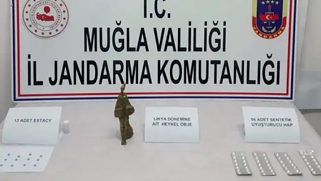 Dalaman'da Uyuşturucu ve Tarihi Eser Operasyonu