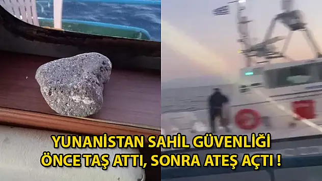 Ege Denizi'nde Türk Teknesine Yunan Sahil Güvenliğinden Taşlı ve Silahlı Taciz