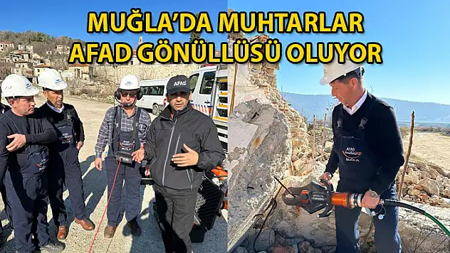 YATAĞAN'DA MUHTARLARA AFAD TARAFINDAN EĞİTİM VERİLDİ