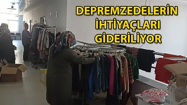 BODRUM'DA DEPREMZEDELER İÇİN İHTİYAÇ MAĞAZASI KURULDU