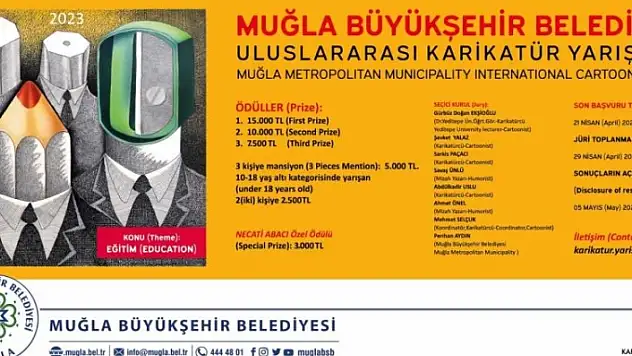 MUĞLA'DA KARİKATÜR YARIŞMASI BAŞVURULARI BAŞLADI