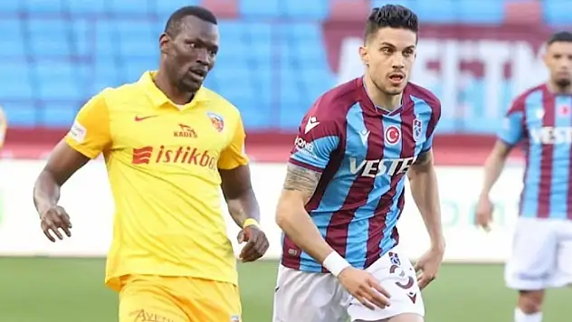 TRABZONSPOR- KAYSERİSPOR MAÇINDA GOL ŞÖLENİ