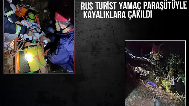 RUS TURİST KAYALIKLARA ÇAKILDI
