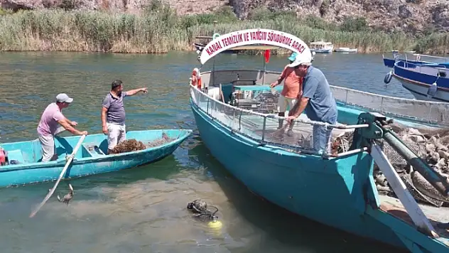 DALYAN KANALINDA SU ALTI TEMİZLİĞİ YAPILDI
