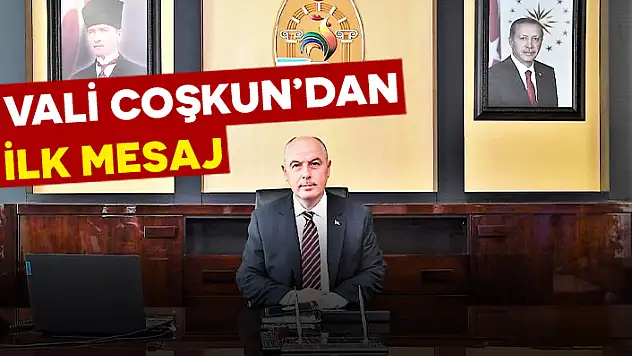 DENİZLİ VALİSİ ÖMER FARUK COŞKUN GÖREVE BAŞLADI: İLK MESAJINI VERDİ