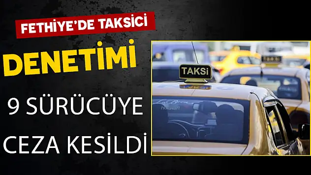 FETHİYE'DE TAKSİCİLERE İLİŞKİN DENETİM YAPILDI