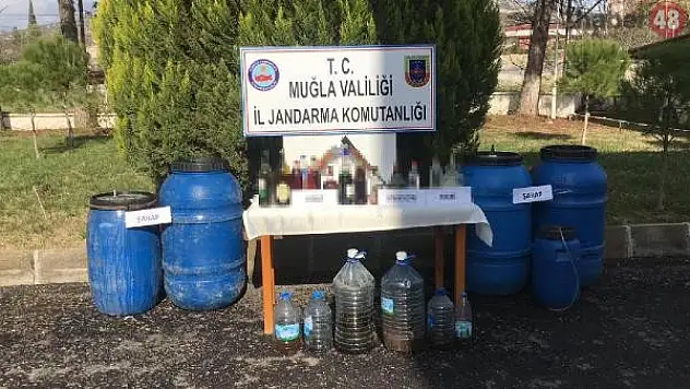 Yatağan'da 500 Litre Kaçak İçki