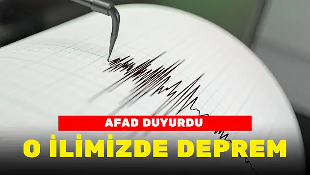 SON DAKİKA... AFAD: 4,3 BÜYÜKLÜĞÜNDE DEPREM MEYDANA GELDİ